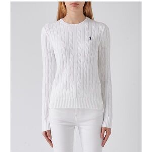 Ralph Lauren • Cable Crew Sweater in White